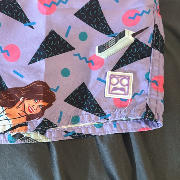 RSVLTS Kelly Kapowski Saved by the Bell swim shorts NWT size medium - Picture 2 of 4